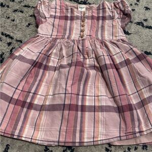 Oshkosh Plaid Pink Kids Dress size 18 months